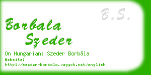 borbala szeder business card