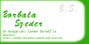 borbala szeder business card